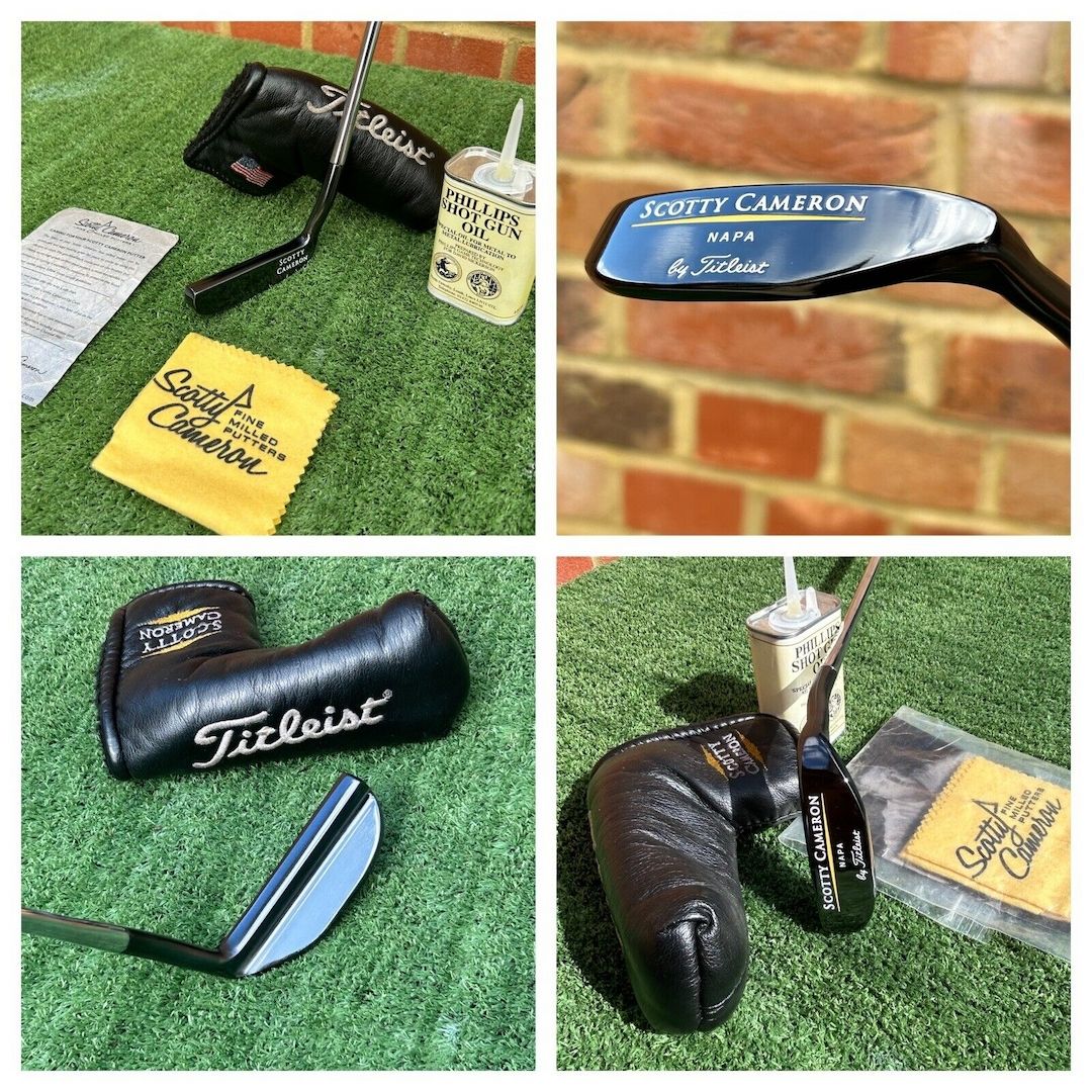 Original und bester Scotty Cameron Napa Putter mit Kopfbedeckung Tuch und Papieren