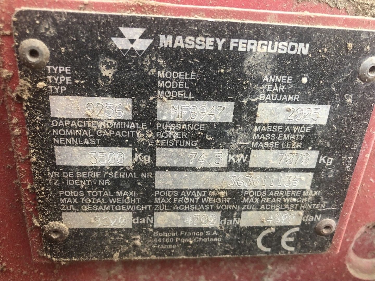 Radlader Teleskoplader Lader Massey Ferguson Bj 2005