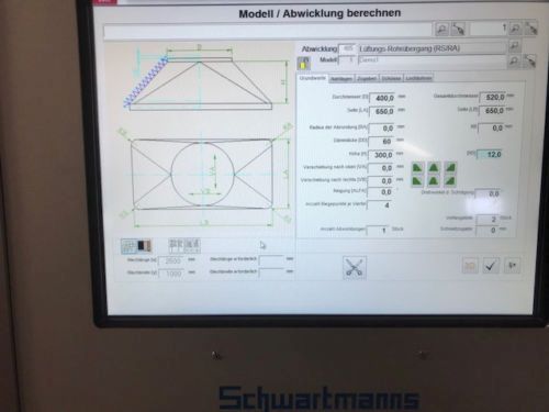Universalschneide Maschine, Blechbearbeitungsmaschine, Schwartmanns Isolierer