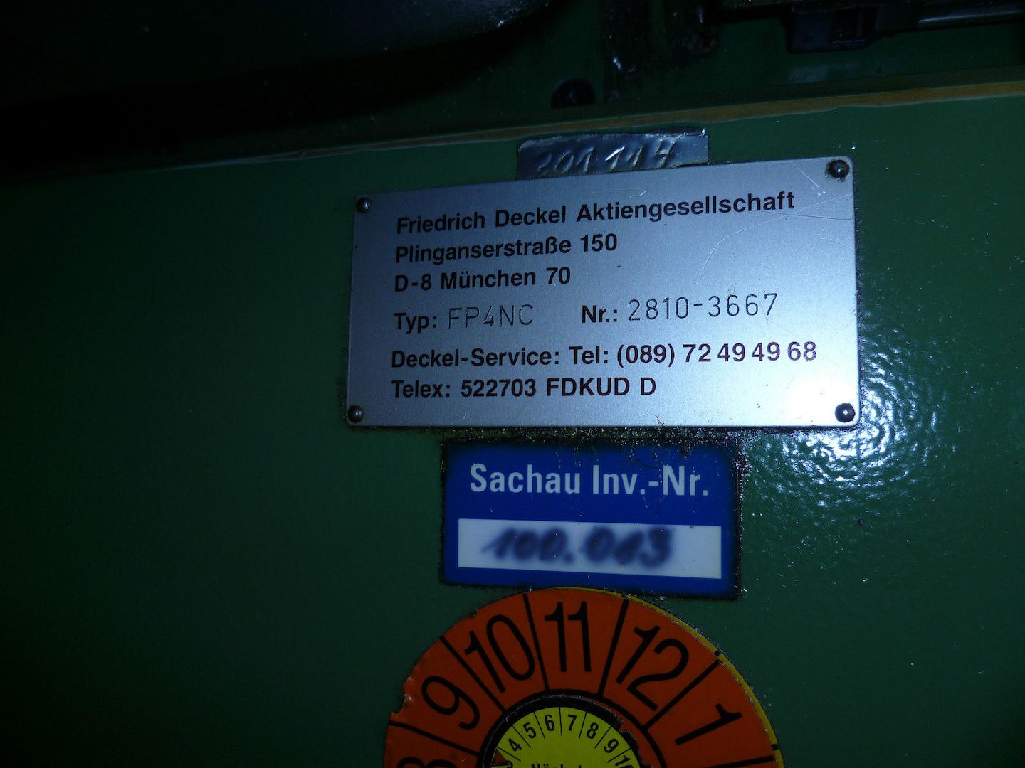 CNC Fräsmaschine F.Deckel FP4NC Typ 2271