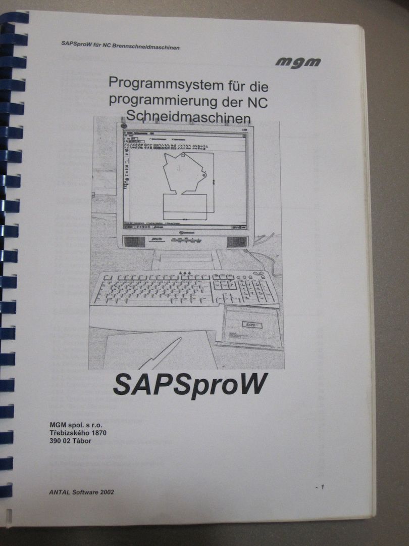 CNC Plasmaschneidanlage vom Typ FB 2000 von der Deutschen Firma SATO