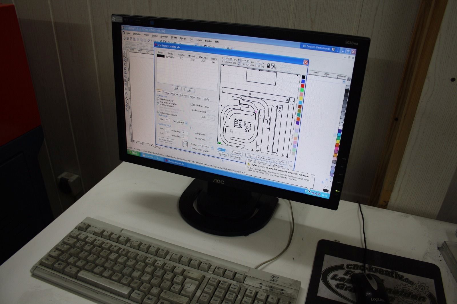 Co2 Laser 80W Laserschneiden Lasergravur Rundgravureinrichtung inkl. PC