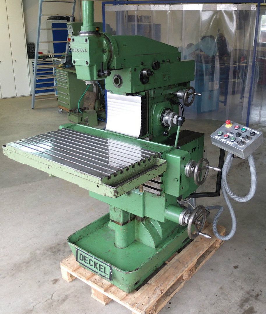 Deckel FP 2 Fräsmaschine, Universalfräsmaschine, Bohrmaschine, Werkzeugfräsmasch