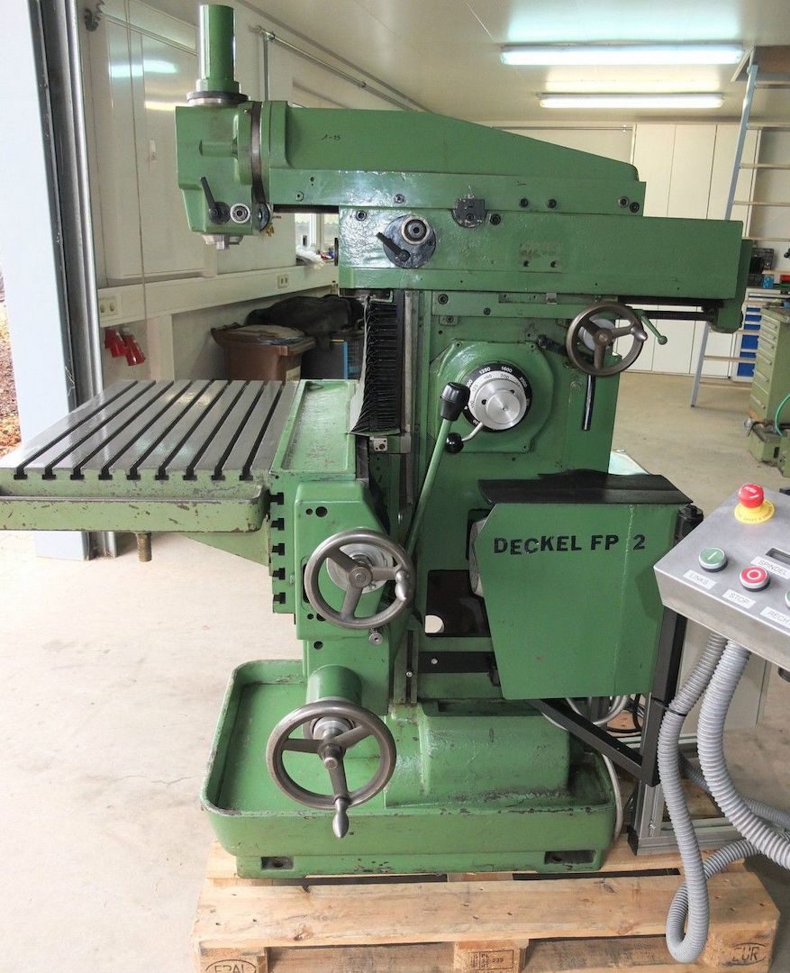 Deckel FP 2 Fräsmaschine, Universalfräsmaschine, Bohrmaschine, Werkzeugfräsmasch