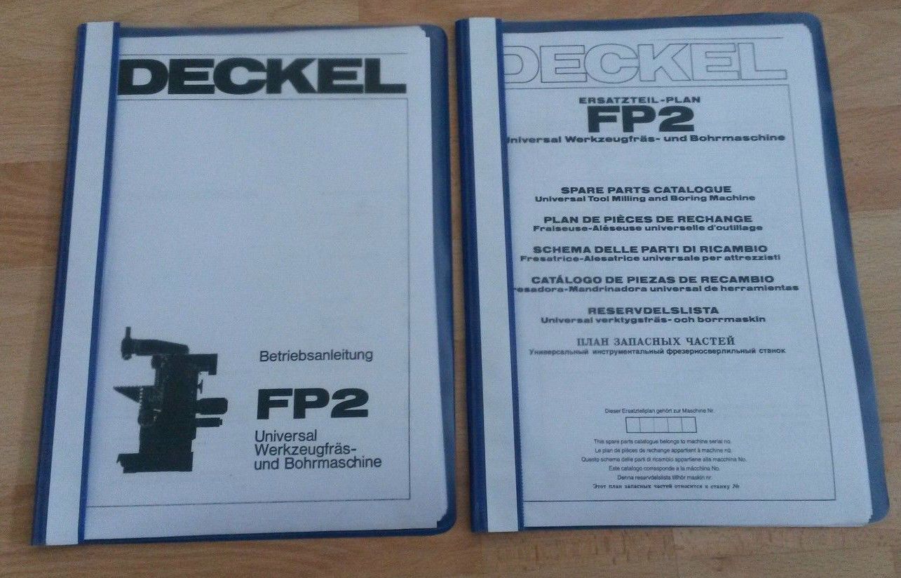 Deckel FP 2 Fräsmaschine, Universalfräsmaschine, Bohrmaschine, Werkzeugfräsmasch