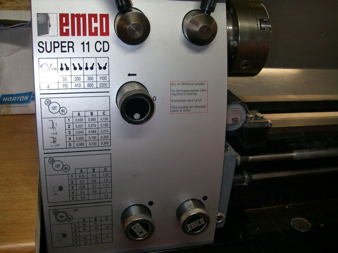 Drehbank Emco Maximat Super 11 CD Zug,- und Leitspindel Hobby Business