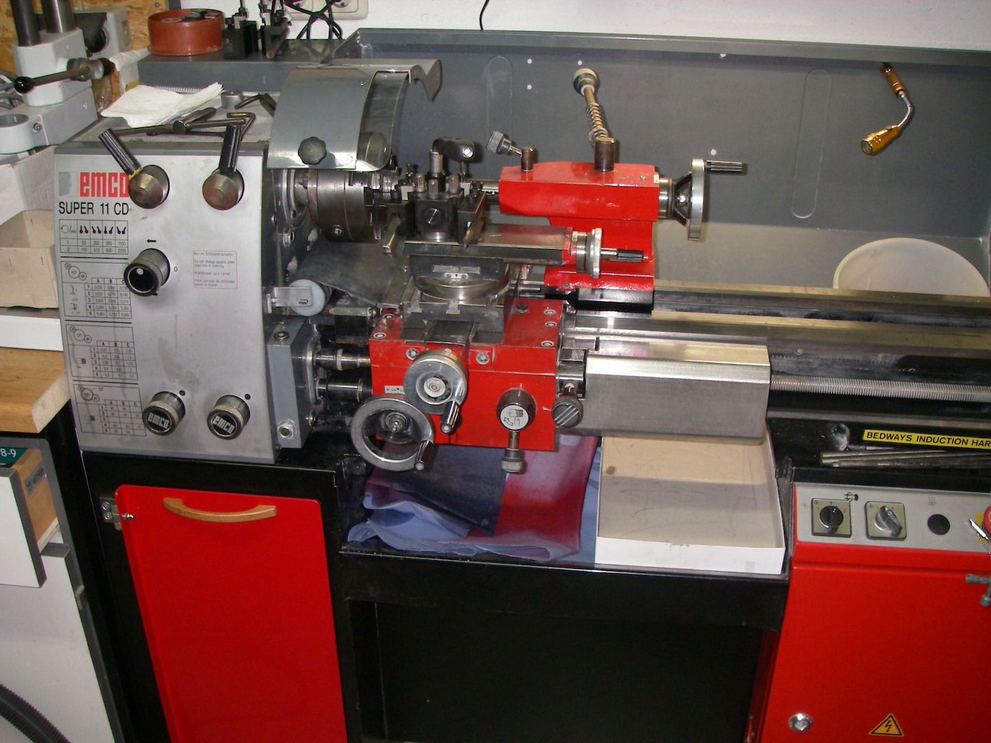 Drehbank Emco Maximat Super 11 CD Zug,- und Leitspindel Hobby Business
