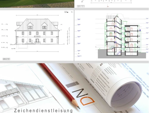 Bauzeichnungen, Baupläne, Grundrisse, Ansichten, 3D …