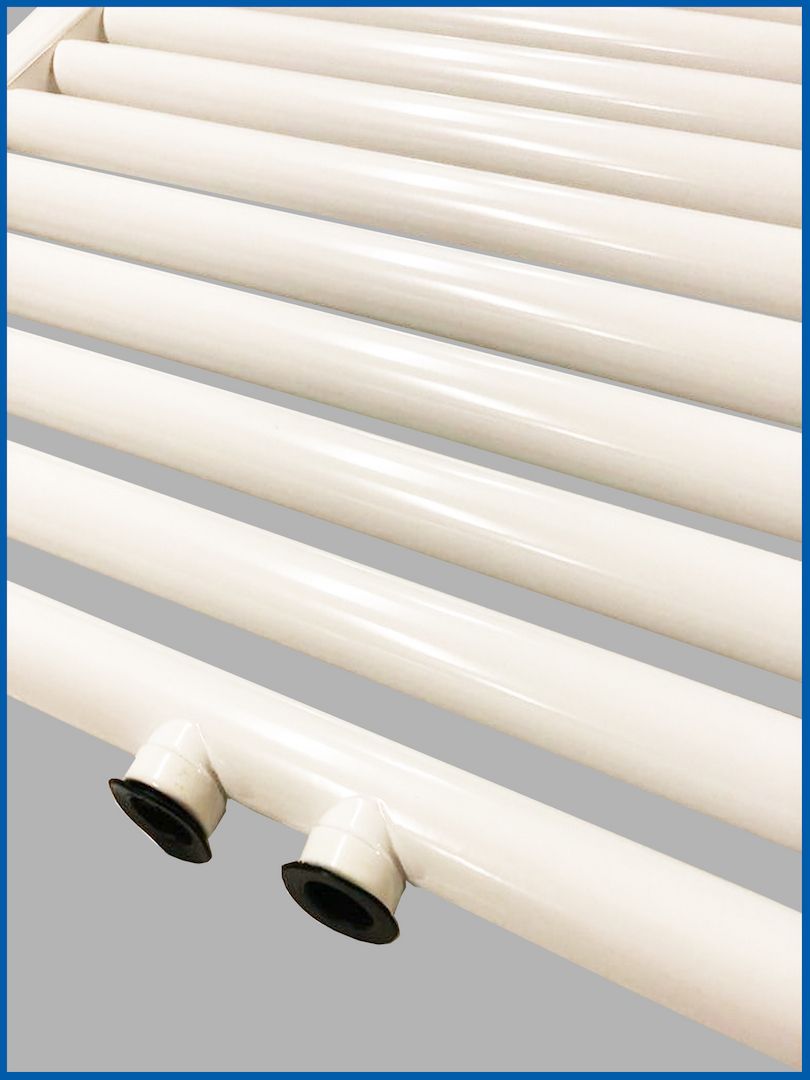 Badheizkörper SMYRNA Weiß 600 x 1600 mm. Gerade Mittelanschluss Badheizkörper SMYRNA Weiß 600 x 1600 mm. Gerade Mittelanschluss