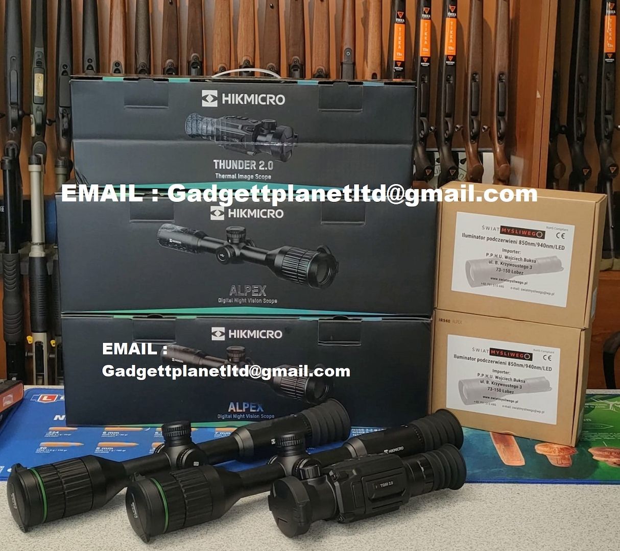 Hikmicro Thunder 2.0 TQ50 ,Thunder 2.0 TQ35 ,Thunder Pro TQ50 , Panther LRF PQ50L,Panther LRF PH50L