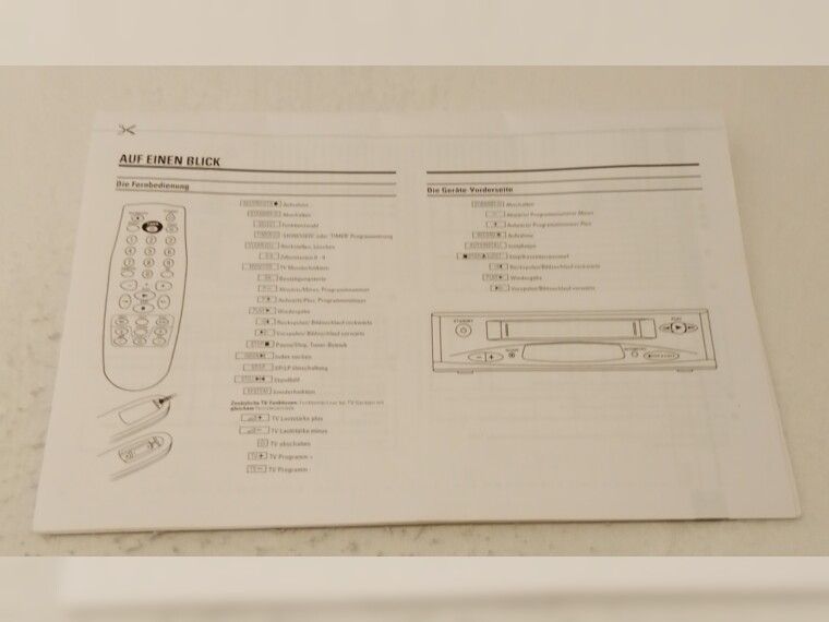PHILIPS VCR Bedienungsanleitung
