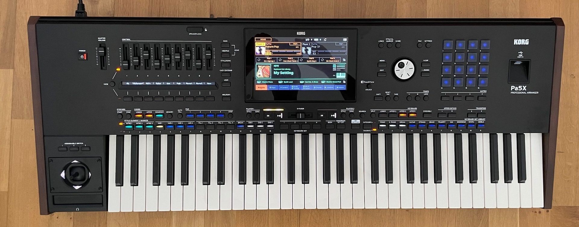 Korg Pa5X, Korg Pa4X, Korg Pa3X ,  Korg PA-1000, Korg Kronos2 ,   Yamaha Genos2 76-key, Yamaha Genos