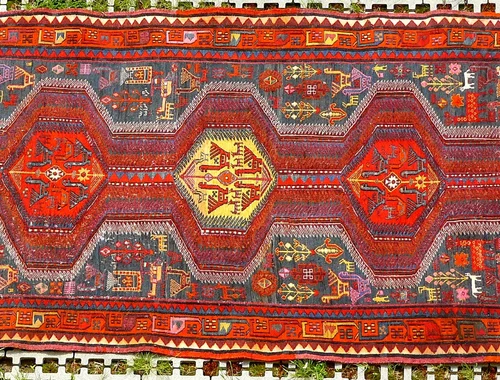 Orientteppich Akstafa Sumach Sumakh antik 288x117 T113