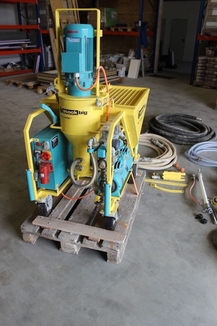 Mischpumpe, Putzmaschine, Fließestrichmaschine, Stockbig No1-400 mit Zubehör