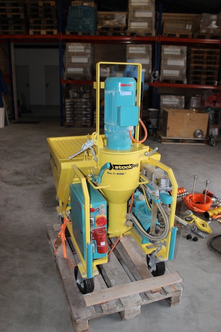 Mischpumpe, Putzmaschine, Fließestrichmaschine, Stockbig No1-400 mit Zubehör