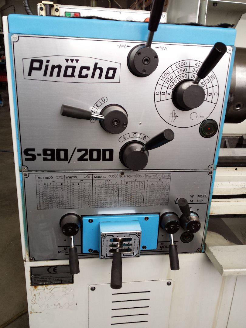 Pinacho S90200 Leit und Zugspindel Drehmaschine