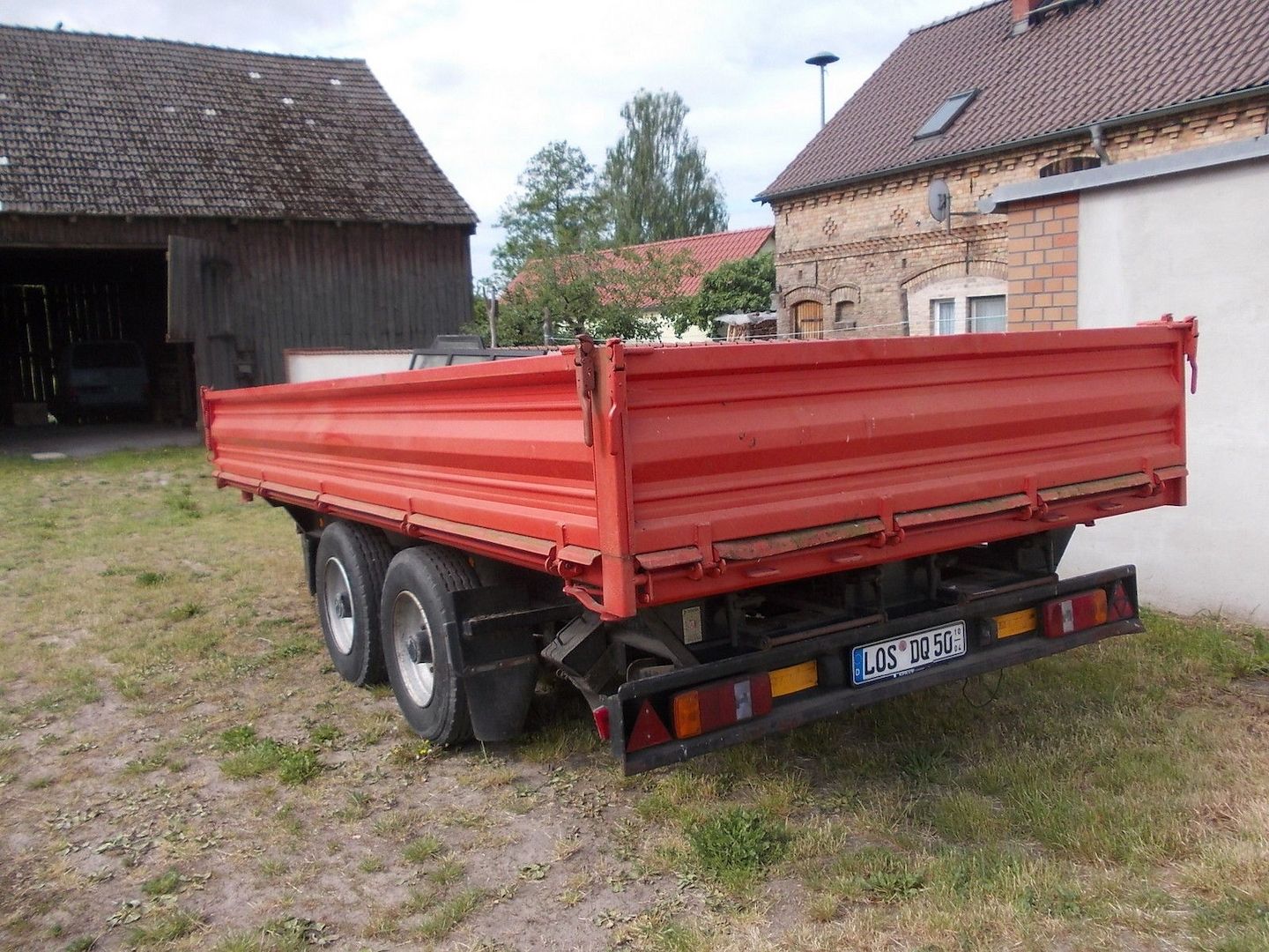 Tandemanhänger LKW Anhänger 3-seitenkipper