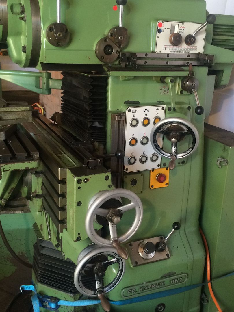 Universal Fräsmaschine Korradi UW 2 Fp 3 Fp4 keine Deckel keine Mikron