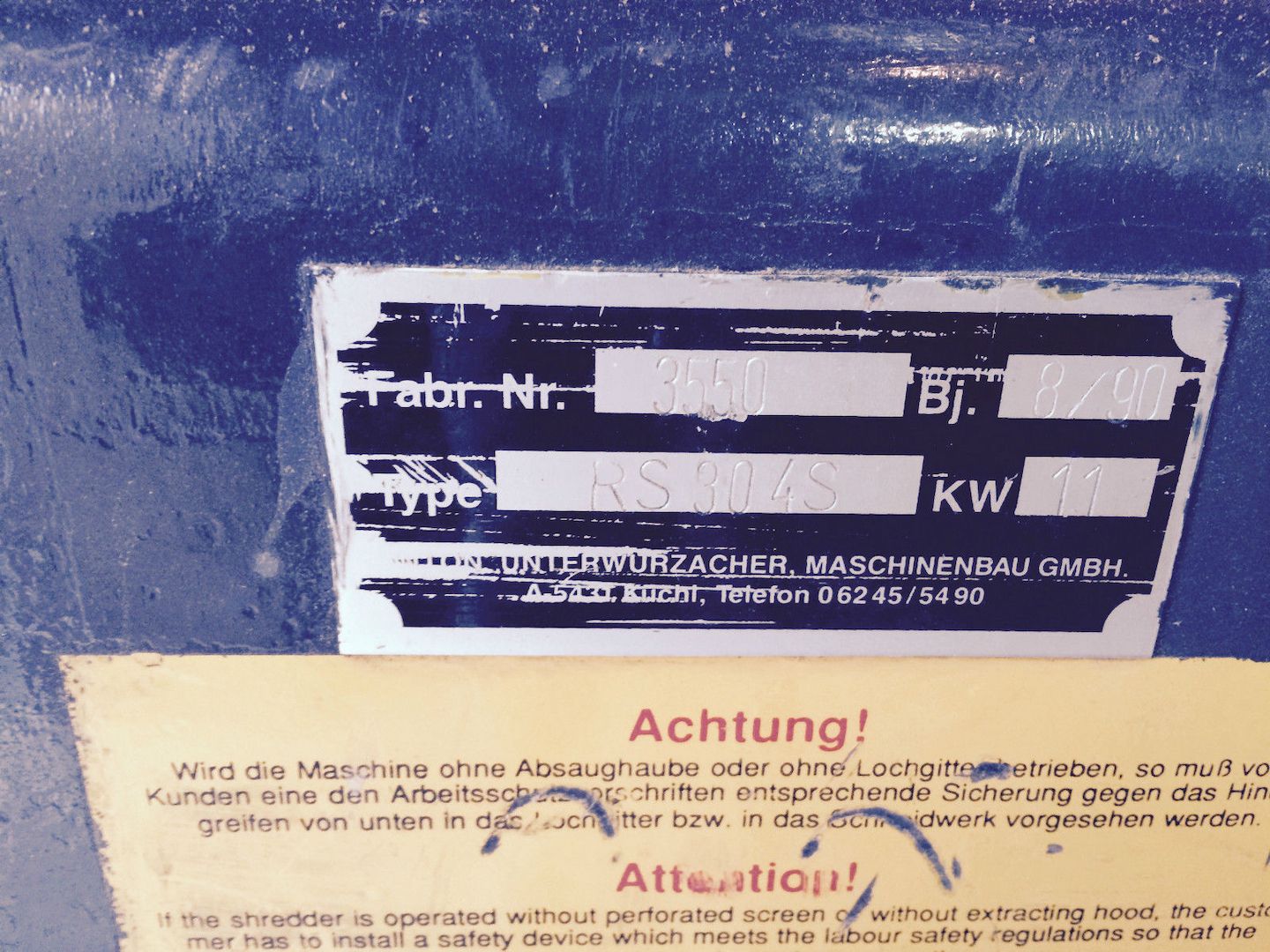 Untha RS30 Vierwellen-Schredder, Zerkleiner, Zerhacker, Häcksler