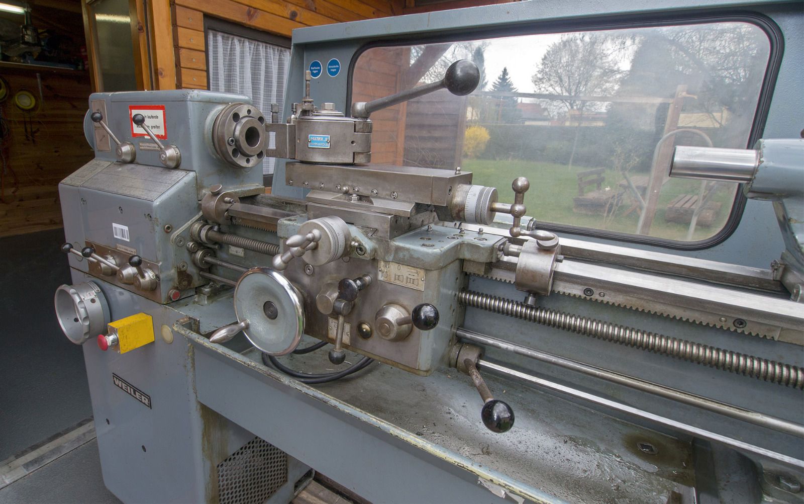 Weiler Drehmaschine Drehbank Praktikant mit div. Zubehör