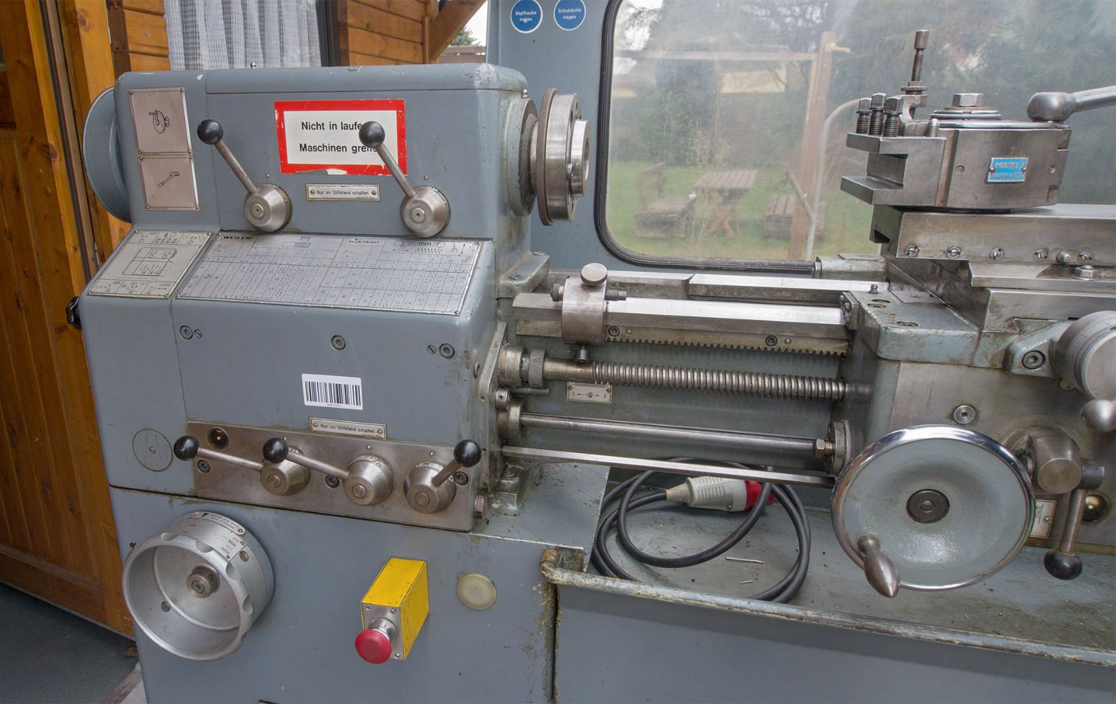 Weiler Drehmaschine Drehbank Praktikant mit div. Zubehör