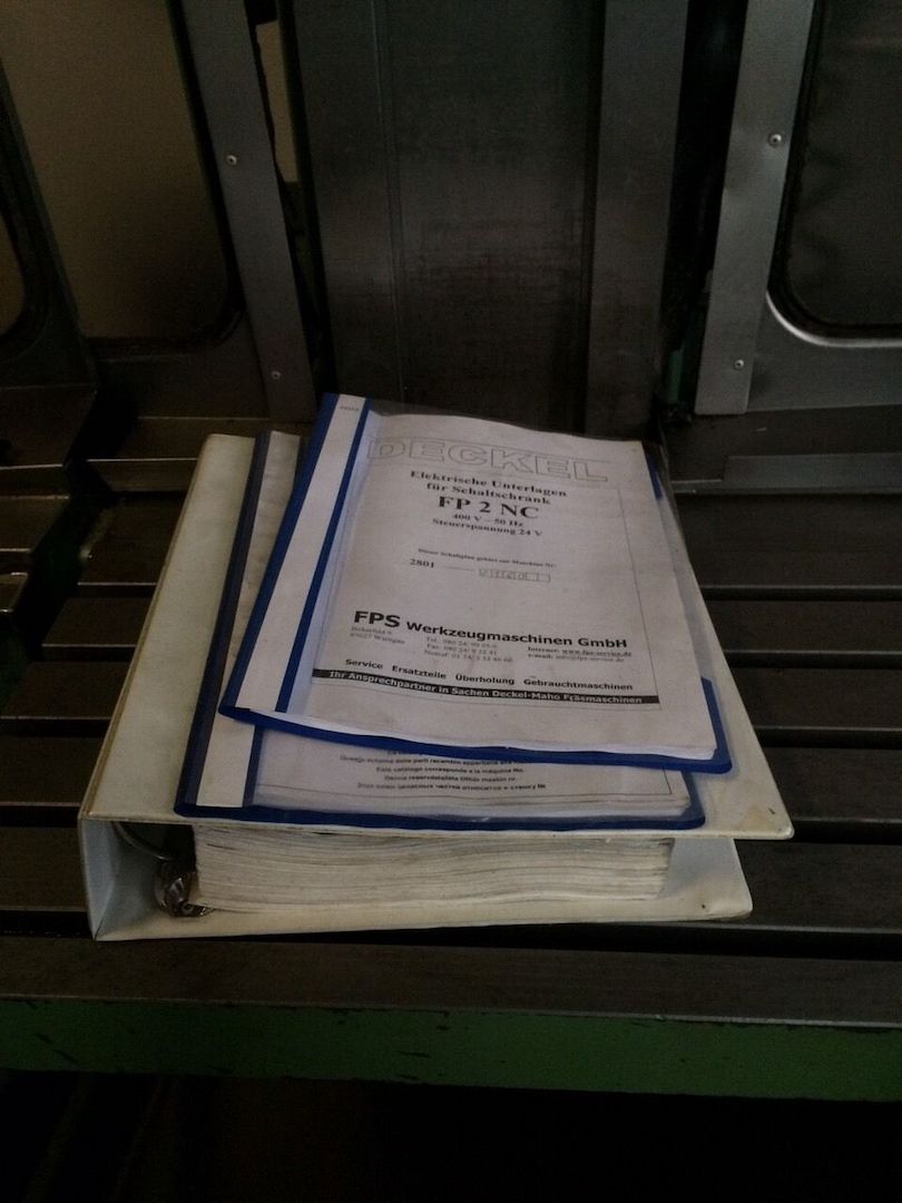 Werkzeugfräsmaschine Fräsmaschine Deckel Maho FP 2 NC Dialog 4