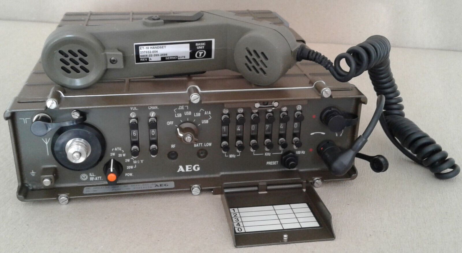 AEG Telefunken SE-6861 Manpack Feldfunkgerät