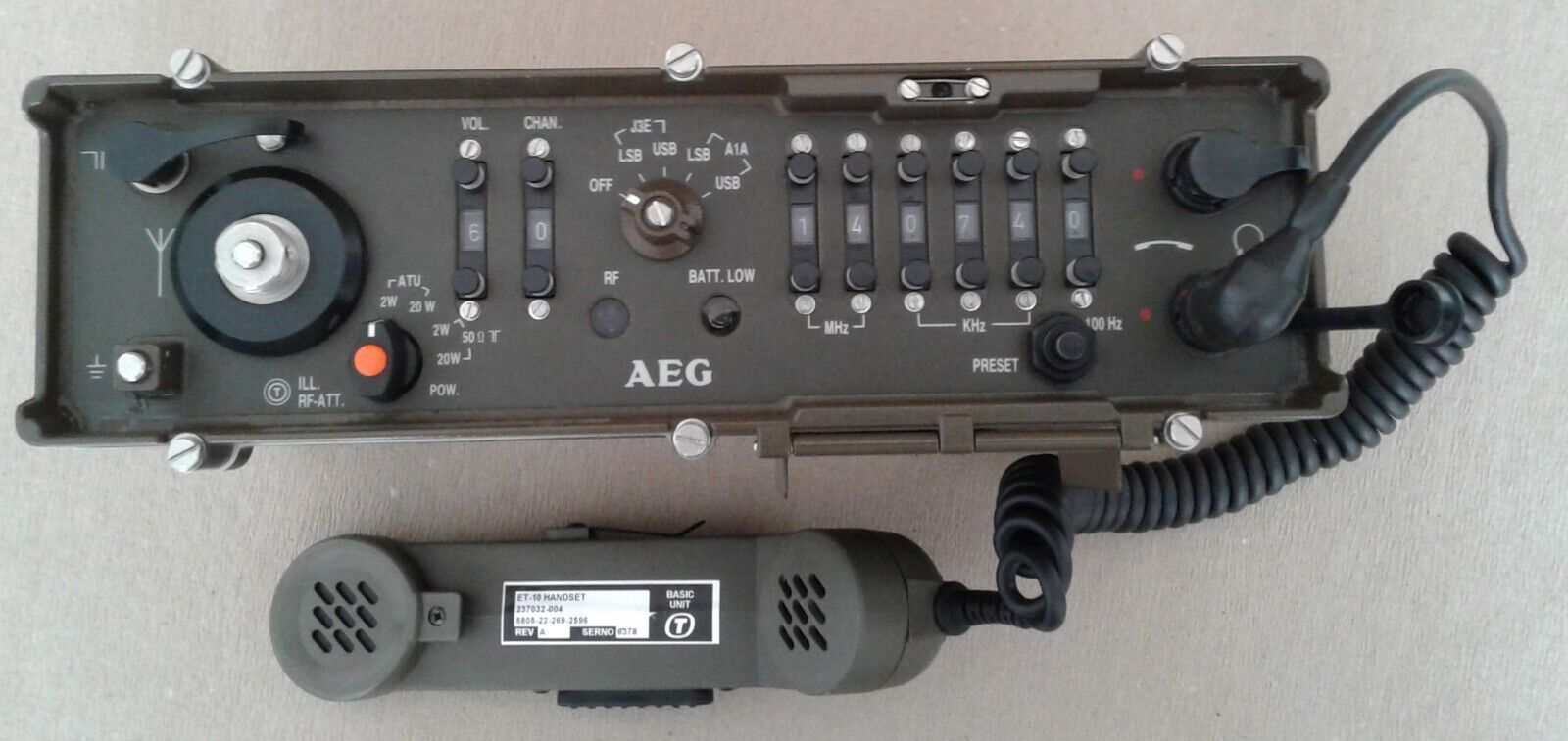 AEG Telefunken SE-6861 Manpack Feldfunkgerät