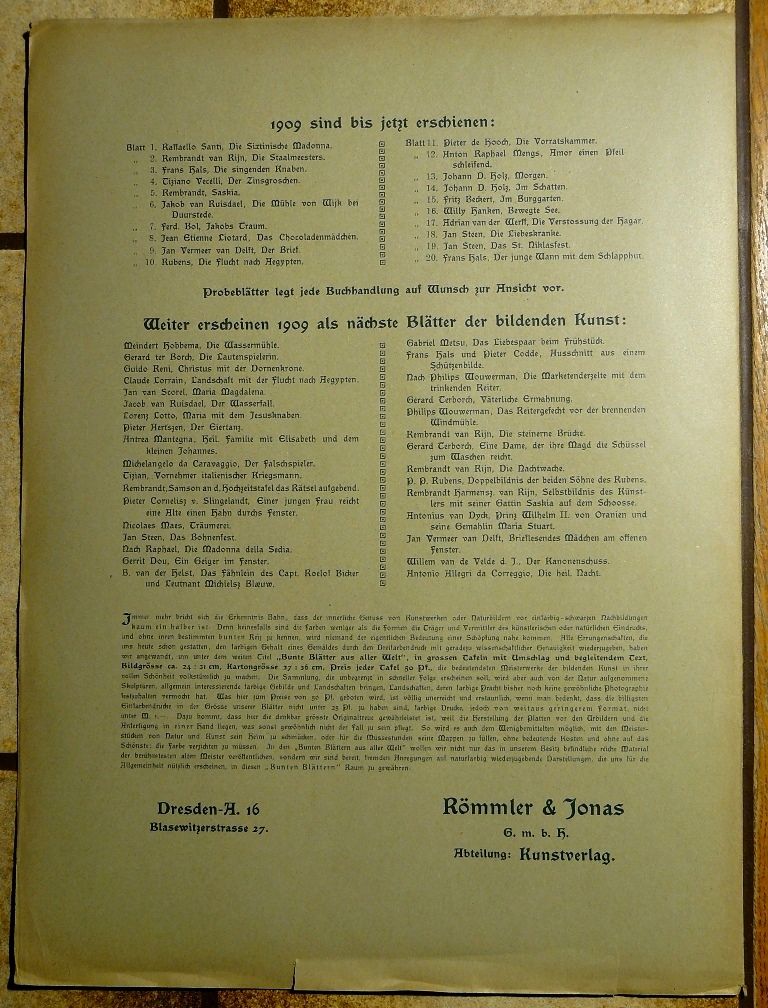 Jan Steen Niklasfest Grafik Kunstdruck 115 J. alt. B030