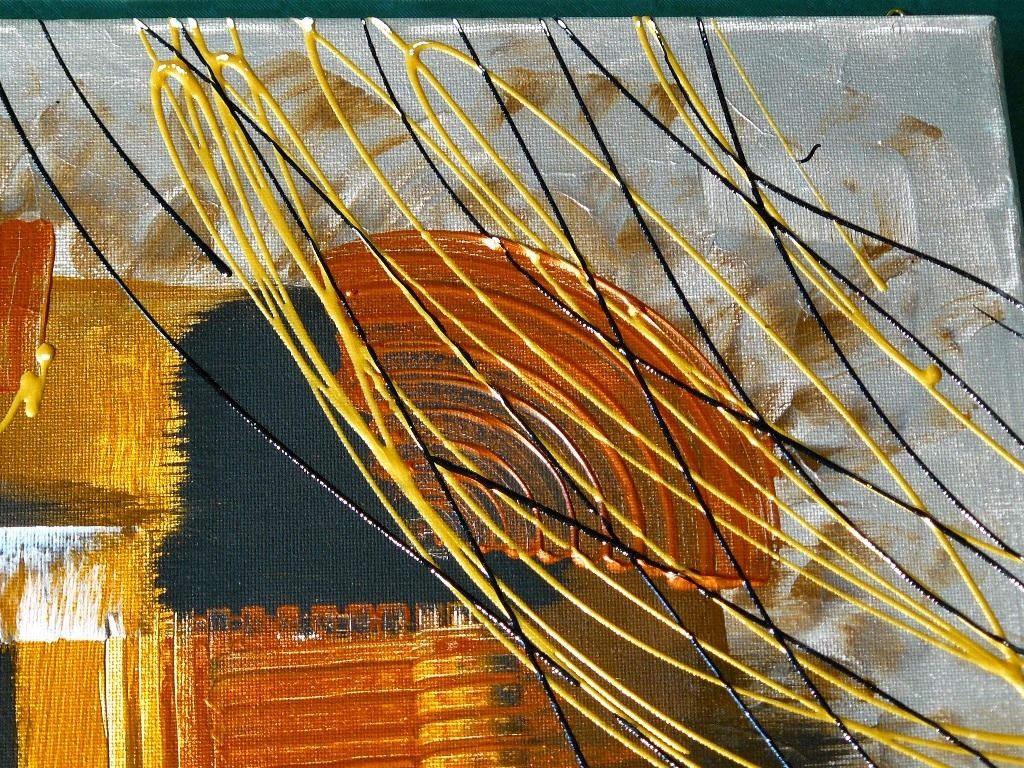 Gemälde Acryl abstrakt 50x50. B042