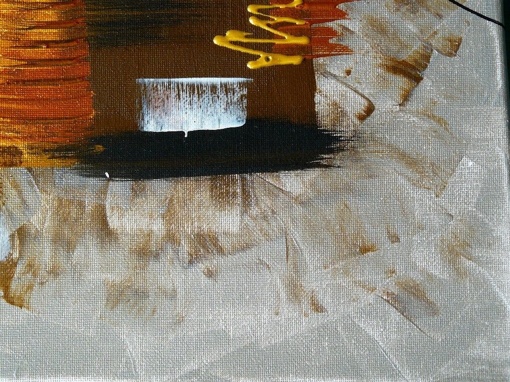 Gemälde Acryl abstrakt 50x50. B042