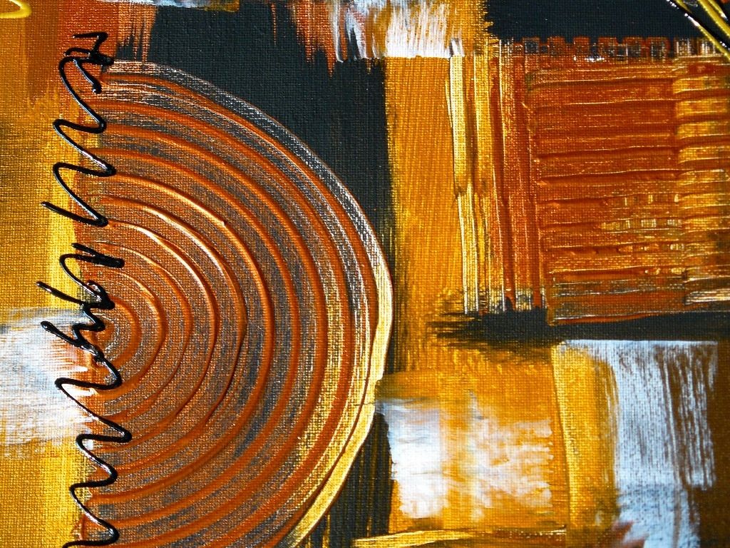 Gemälde Acryl abstrakt 50x50. B042