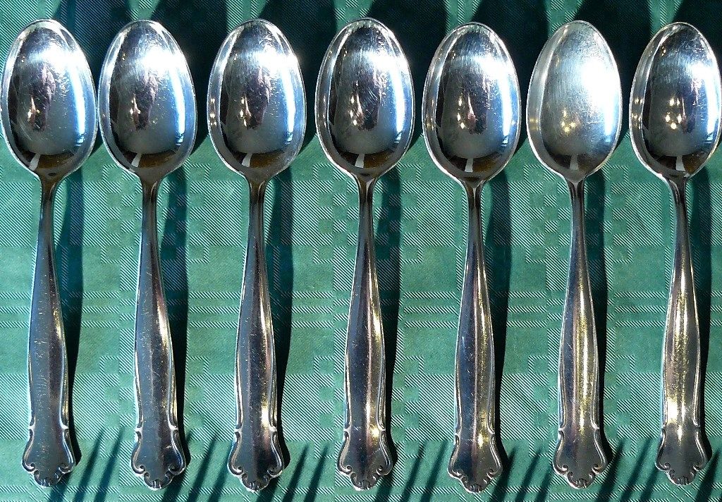 Kaffeebesteck Höller Silber 100 antik. BE027