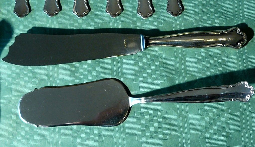 Kaffeebesteck Höller Silber 100 antik. BE027