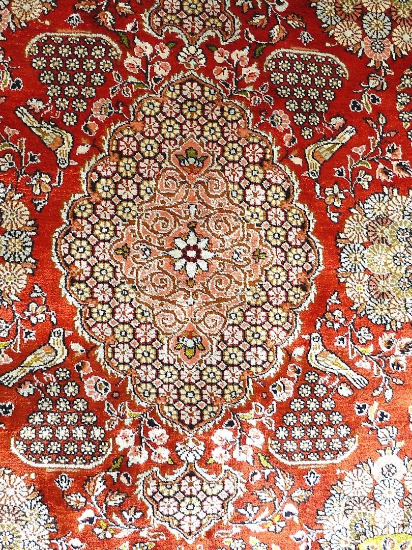 Sammlerteppich Ghom Seide alt 169x102 Top. T034