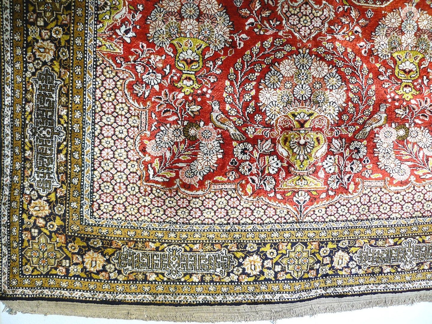 Sammlerteppich Ghom Seide alt 169x102 Top. T034