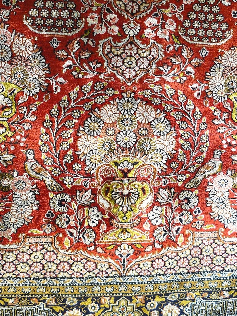 Sammlerteppich Ghom Seide alt 169x102 Top. T034