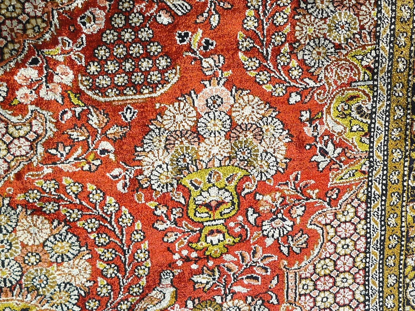 Sammlerteppich Ghom Seide alt 169x102 Top. T034