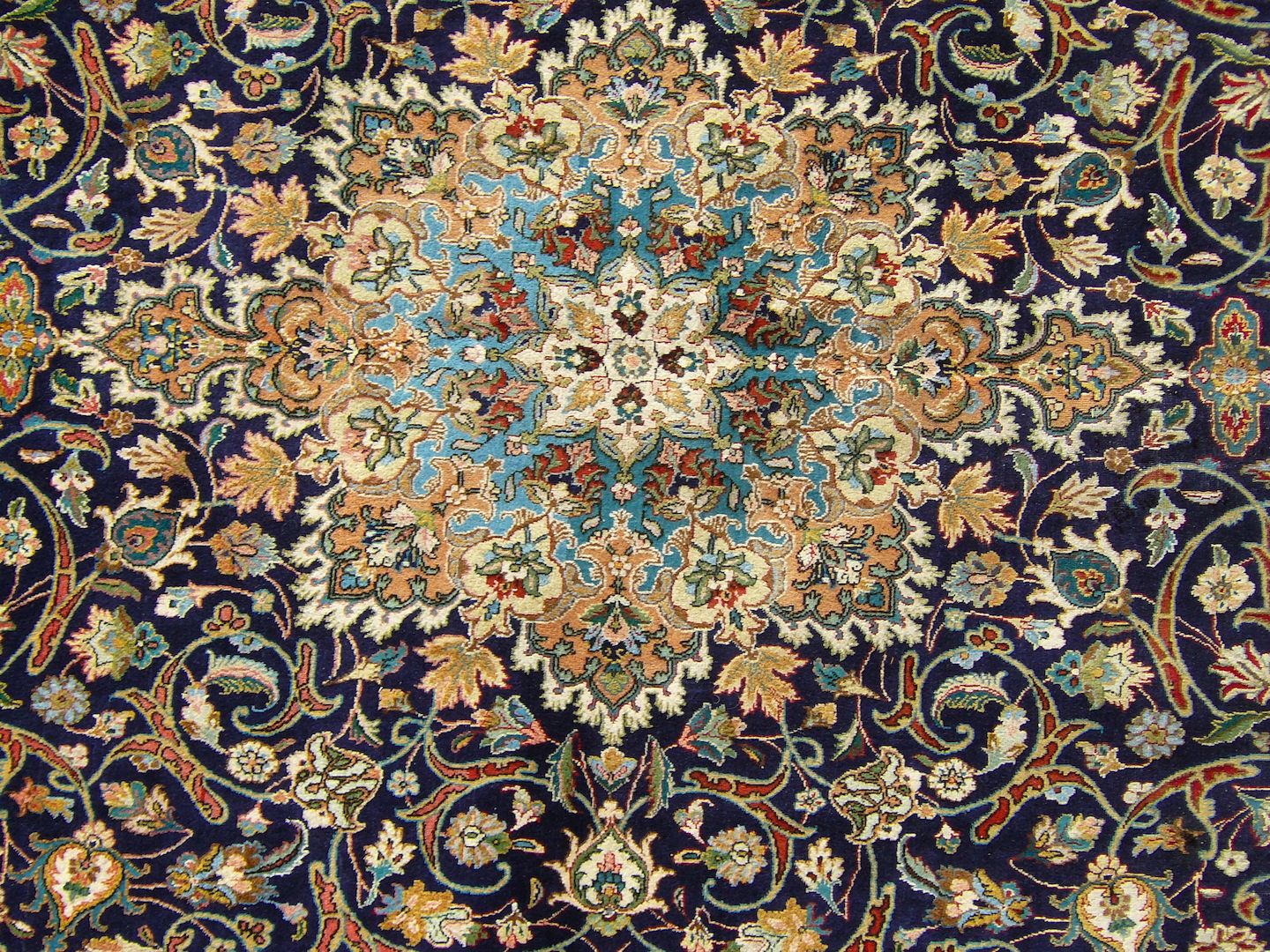 Sammlerteppich Täbris ca. 100 J. alt 328x211 T141