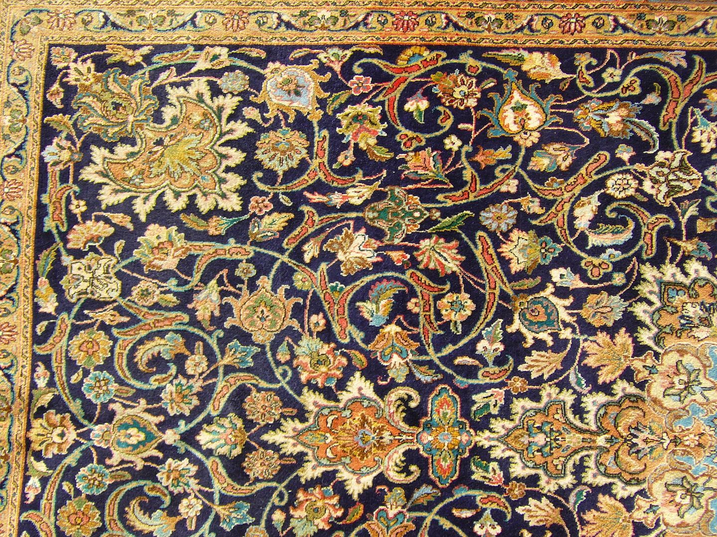 Sammlerteppich Täbris ca. 100 J. alt 328x211 T141