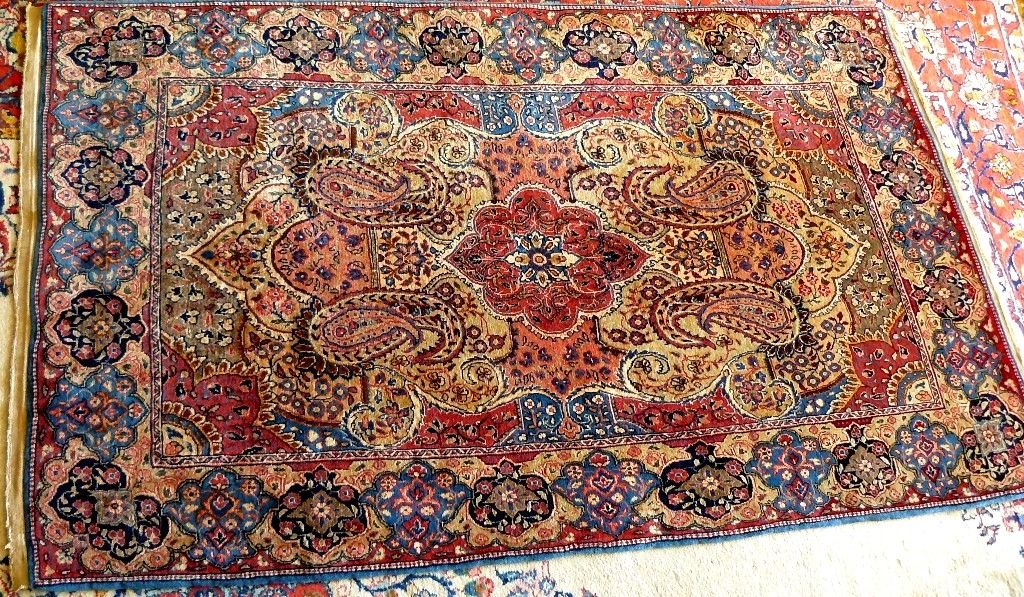 Sammlerteppich Keschan Mohtasham 183x109 19. Jh. T113