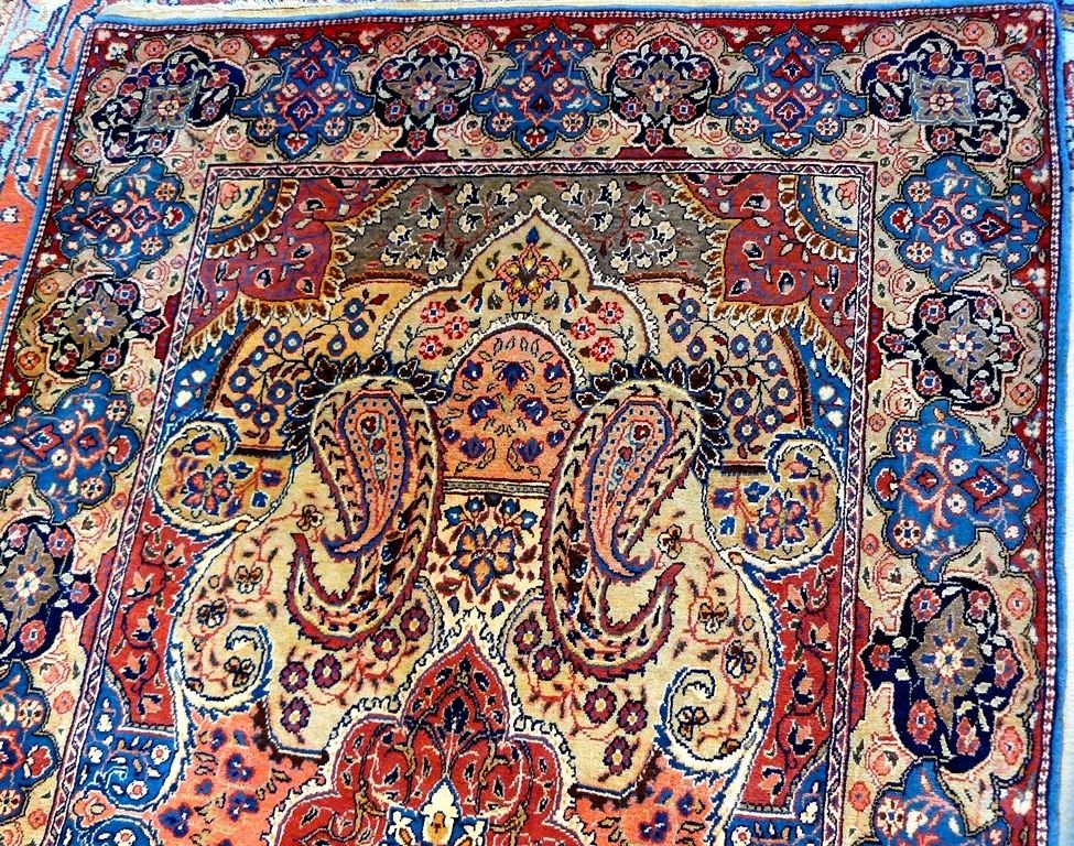 Sammlerteppich Keschan Mohtasham 183x109 19. Jh. T113