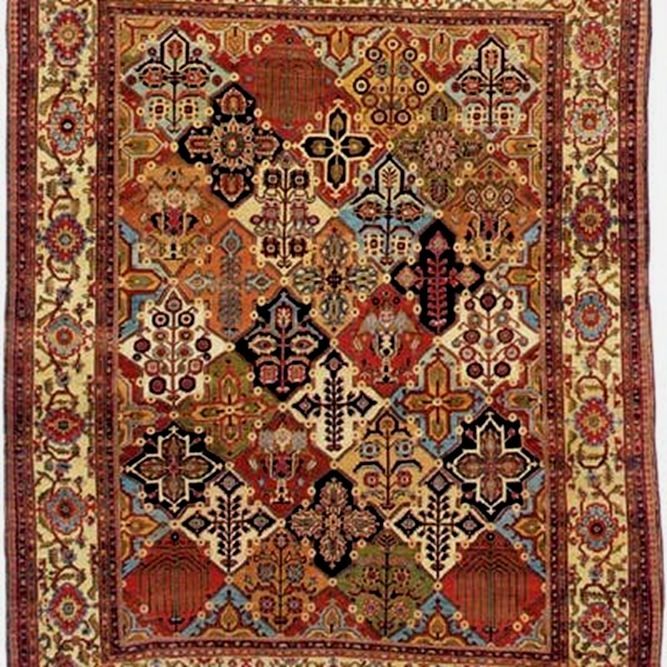 Sammlerteppich Keschan Mohtasham 183x109 19. Jh. T113