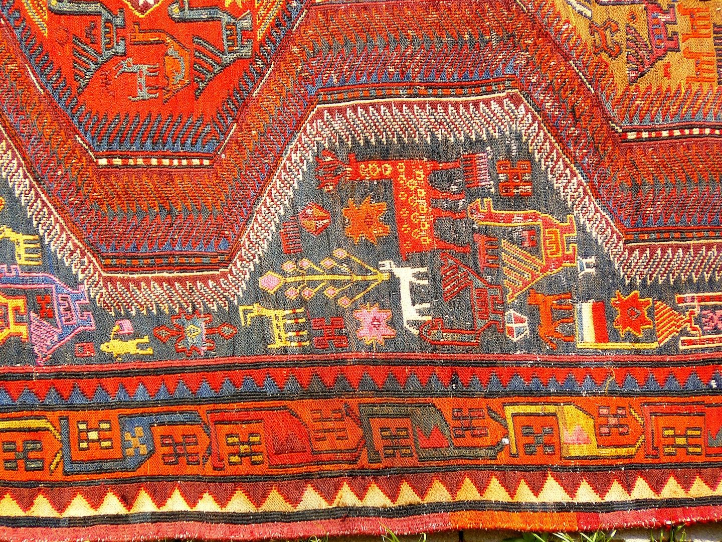 Sammlerteppich Sumach Sumakh antik 288x117 T147