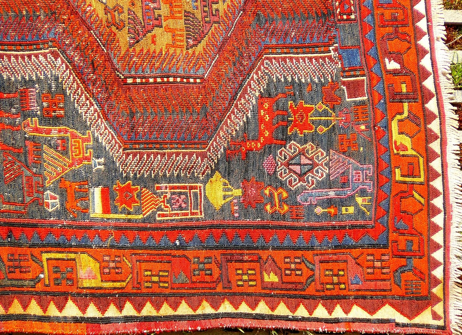 Sammlerteppich Sumach Sumakh antik 288x117 T147