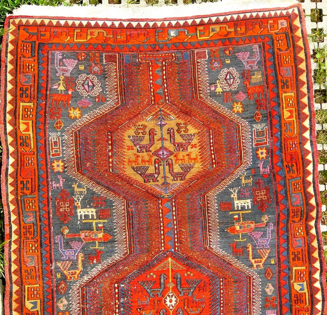 Sammlerteppich Sumach Sumakh antik 288x117 T147