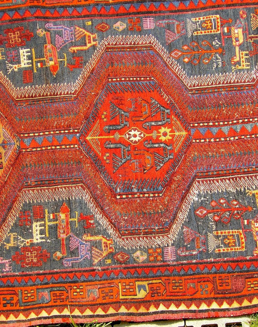 Sammlerteppich Sumach Sumakh antik 288x117 T147