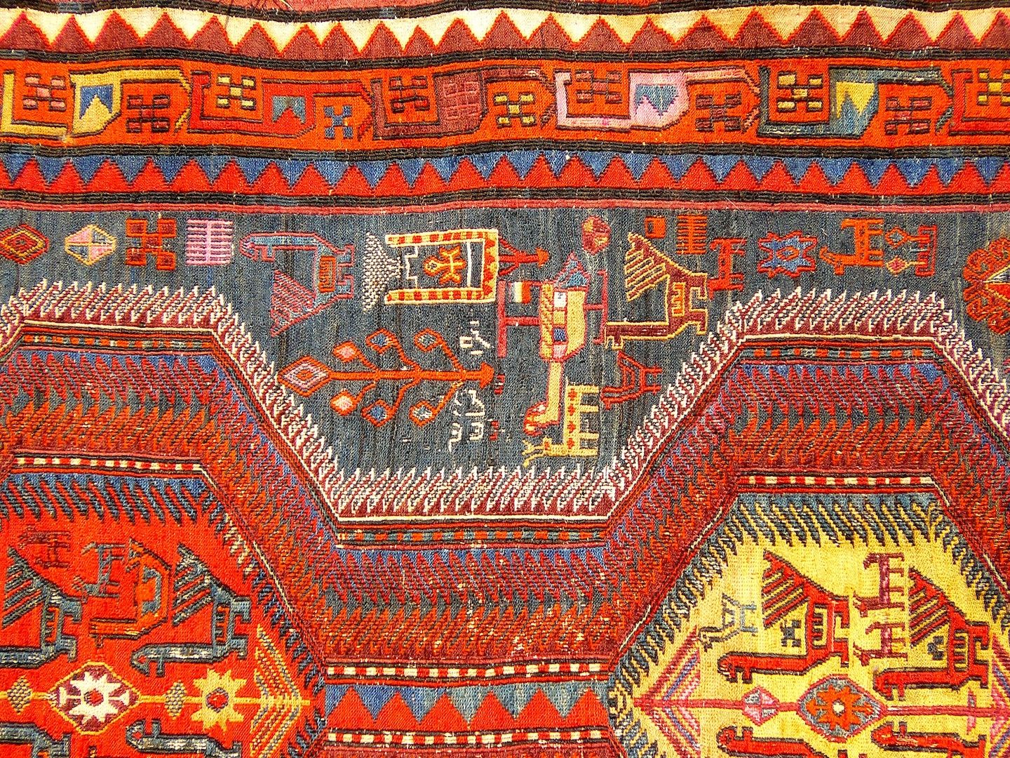 Sammlerteppich Sumach Sumakh antik 288x117 T147