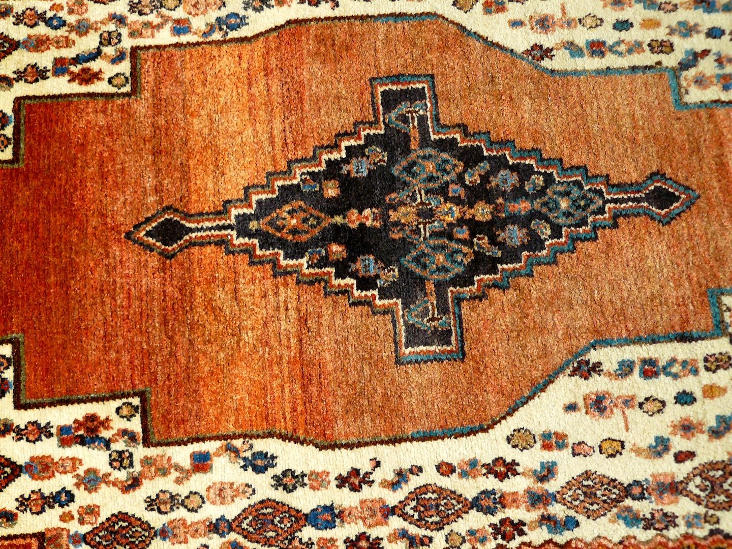 Sammlerteppich Senneh 257x119 19. Jh. T127