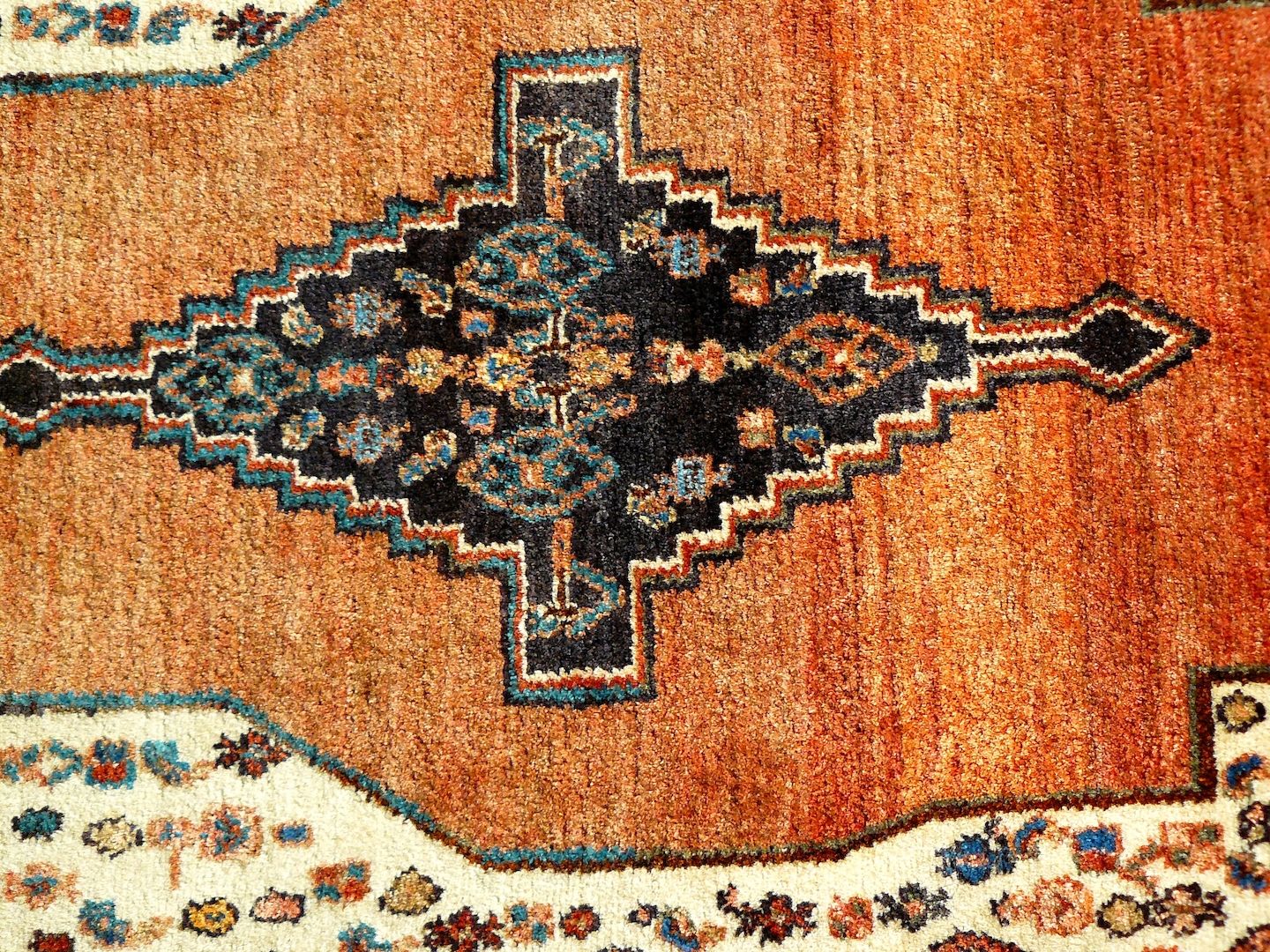 Sammlerteppich Senneh 257x119 19. Jh. T127